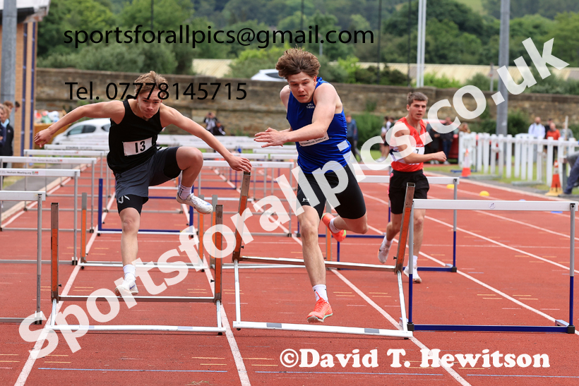 Hurdles, 2026 Northumberland Schools Track and Field, Wentworth, Hexhan. Photo: David T. Hewitson/Sports for All Pics